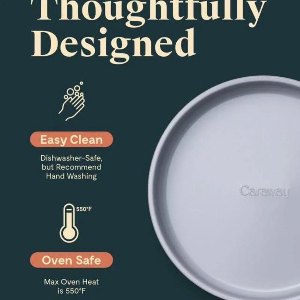 Caraway Non-Stick Ceramic 9'' Round Circle Pan - Picture 8 of 10